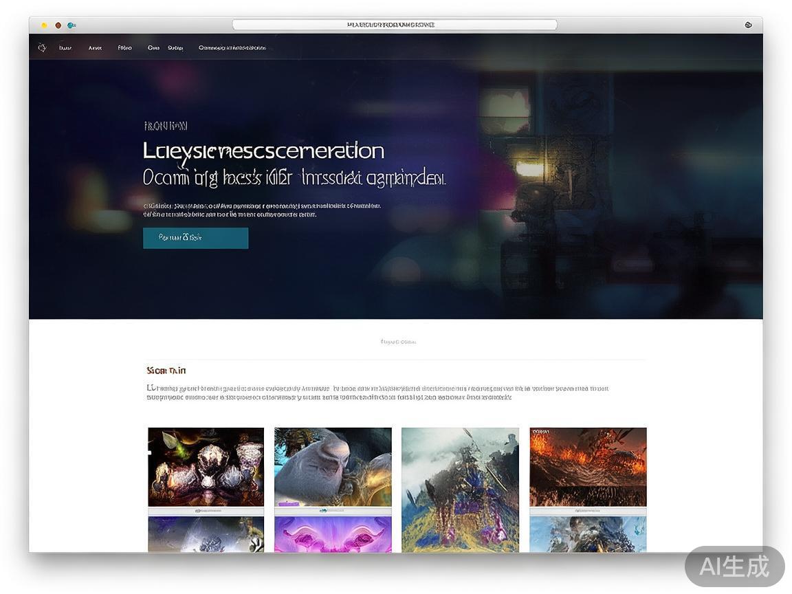 官方首页设计简洁大方，突显主要功能区域，包括最新游